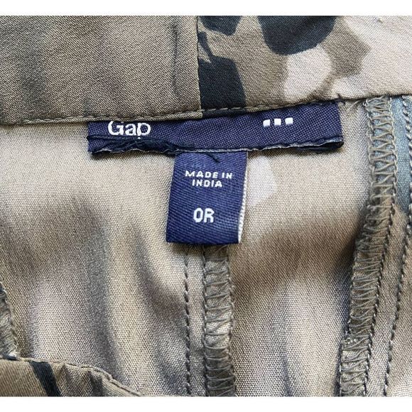 Gap Gray Floral A‎ Line Mini Skirt Size 0R - Picture 3 of 8